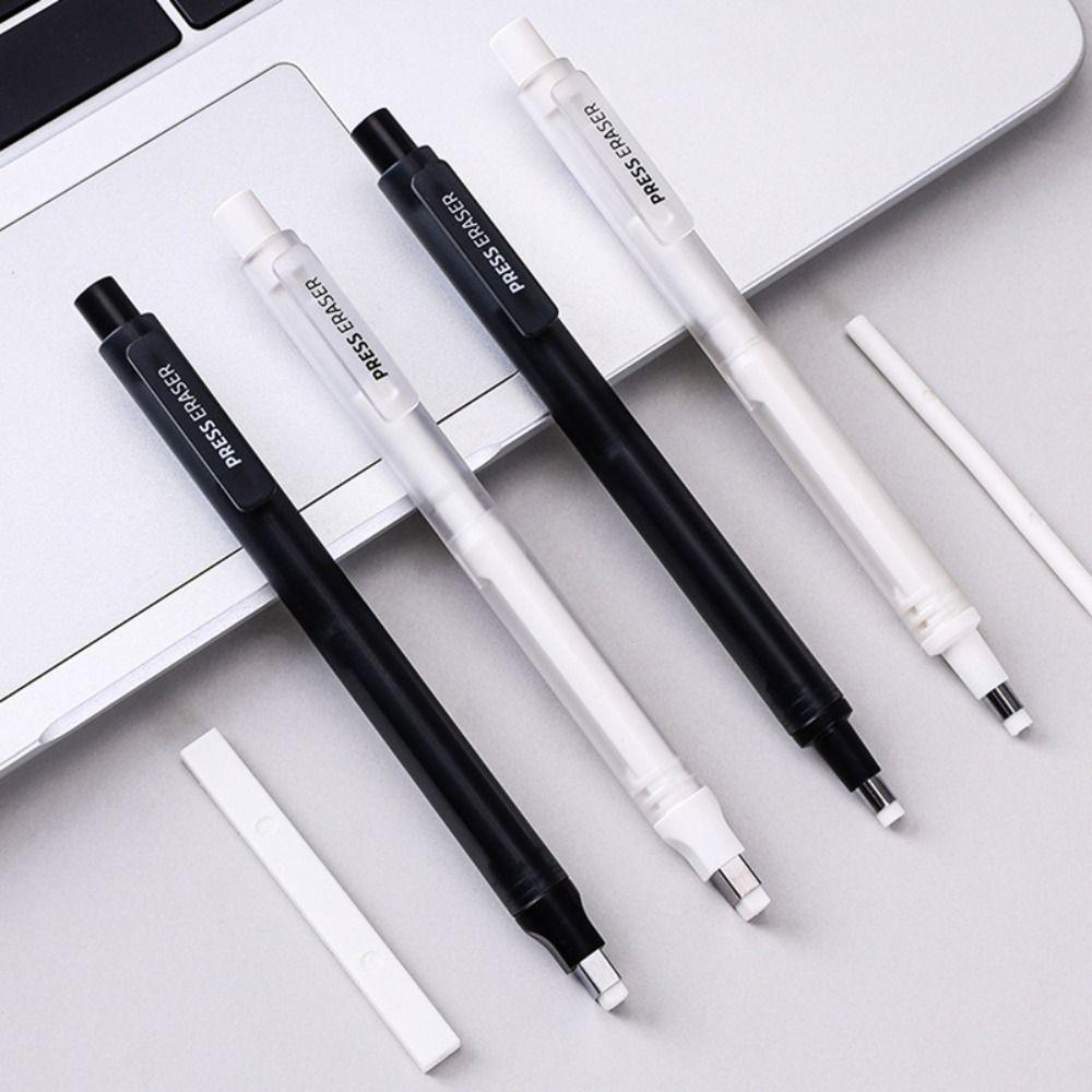 Refillable Eraser Pen Press Mechanism Correction Rubber Sketch Drawing Eraser  Pencil Correction