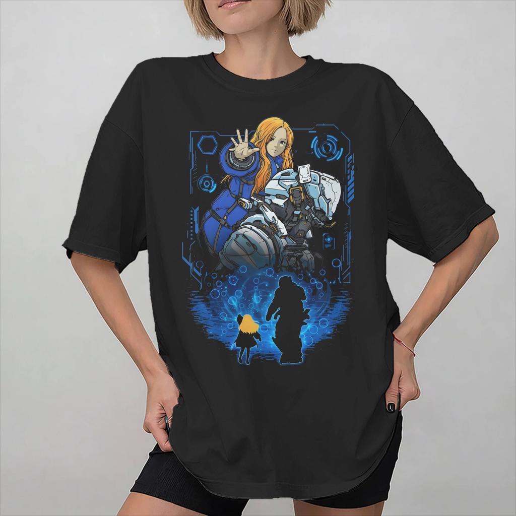 Pragmata Game 2026 Magliette Stampate Grafiche per Uomo e Donna Unisex 100% Cotone Maglietta Abbigliamento