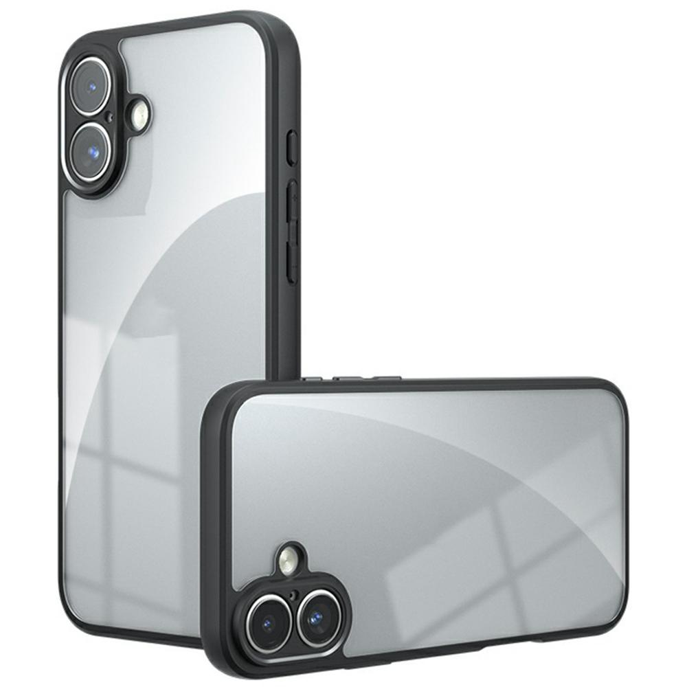 For iPhone 17 Case TPU+PC Shockproof Clear Phone Cover