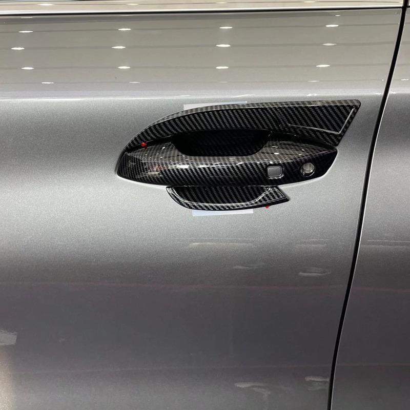 For BYD ATTO3/Yuan Plus 2024 ABS Plastic Door Handle Bowl Cover Armrest Handrail Frame Trim Auto Exterior Accessories