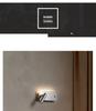 Italian Minimalist Bauhaus-Style Rotatable Wall Lamp with Switch for Bedroom