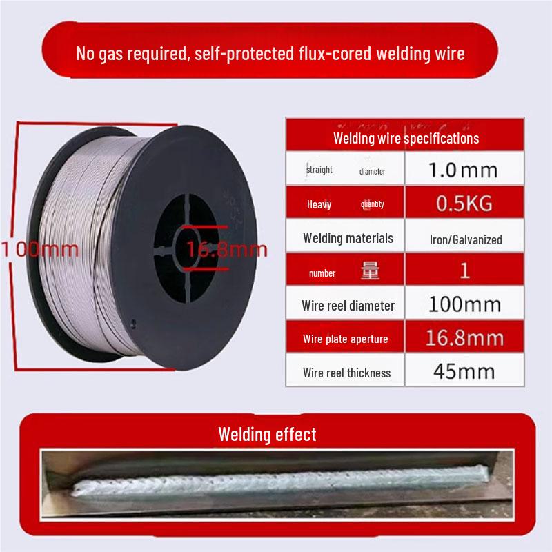 Drut spawalniczy samoosłonowy bezgazu E71T-GS 0,8/1,0 mm, szpula 1 kg