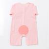 ABSORBA 2 Piece Set 7 Sleeve Romper + Bib  A11106d1 Yellow+pink 