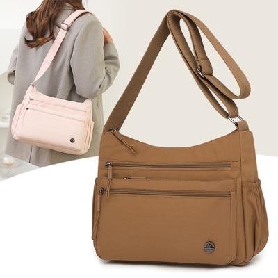 Women's Waterproof Nylon Multilayer Crossbody Bag Ladies Large Capacity Handbags Purse Female Casual Shoulder Pillow Bags