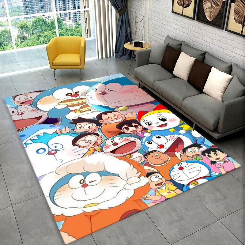Cartoon D-Doraemon Dream Anime Carpet Rug for Playroom Bedroom Living Room Sofa Home Decor,kid Area Rug Non-slip Floor Mat
