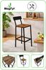 Hoker Ciemny Brąz Taboret Do Kuchni 30X40X90 I Begryf