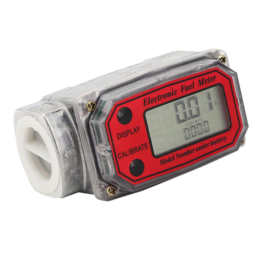Mini Digital Turbine Flowmeter Diesel Fuel Flow Meter 10?200L 1" NPT