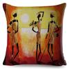 Abstract Painting Cotton Linen Decorative Cushion Cover Africa Life African Woman Home Decor Pillow Case Exotic Pillowcase