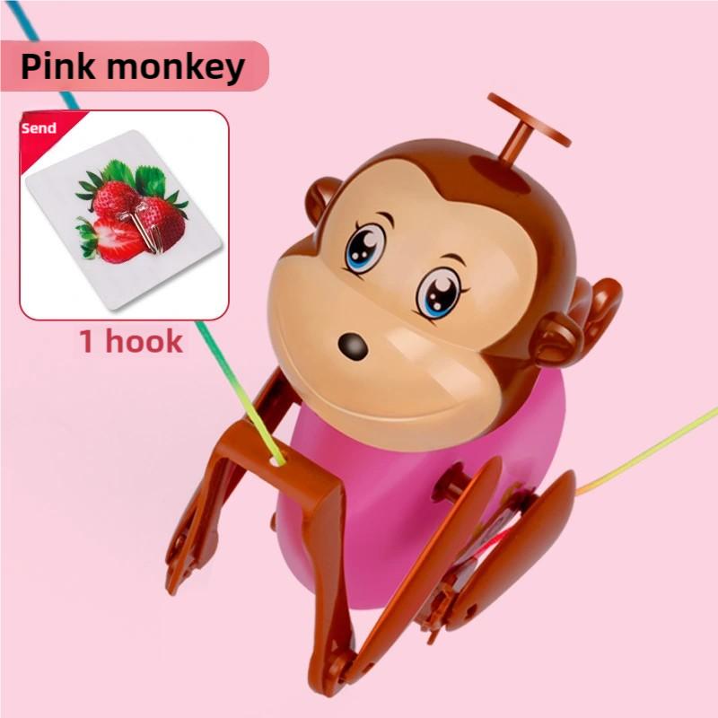 

Interactive Cartoon Monkey Climbing Rope Toy Fun Pull Line Game For Children Educational Learning Play For Babies Fun Toys OneSize