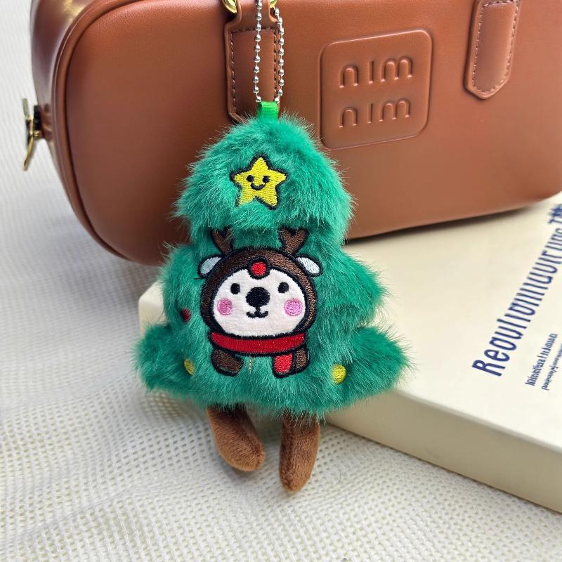 1PC Capybara Plush Keychain Cartoon Animal Stuffed Doll Bag Pendant Lovely Backpack Hanging Decoration Keyring Gift