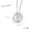 Disney Mickey Mouse Round Pendant Necklace with Cubic Zirconia, Silver, Gift for Christmas, VPCDS20320
