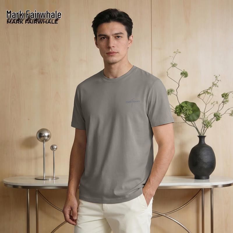 Mark Fairwhale Men's Breathable Cotton Short Sleeve T-shirt