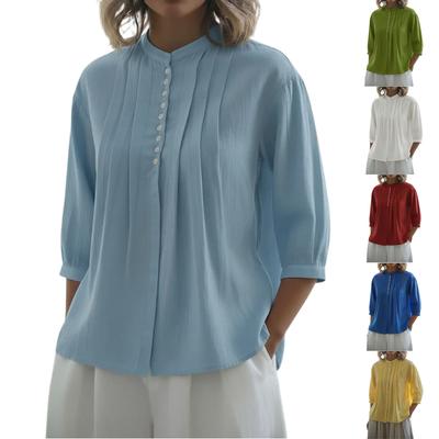 Modny casualowy top damski, kolorowy