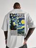Art Painting Pattern Printed Unisexs Tshirt Outdoor Sports Short Sleeved Unisexs Tshirt Pure Cotton Hiphop Loose Couple Tshirt