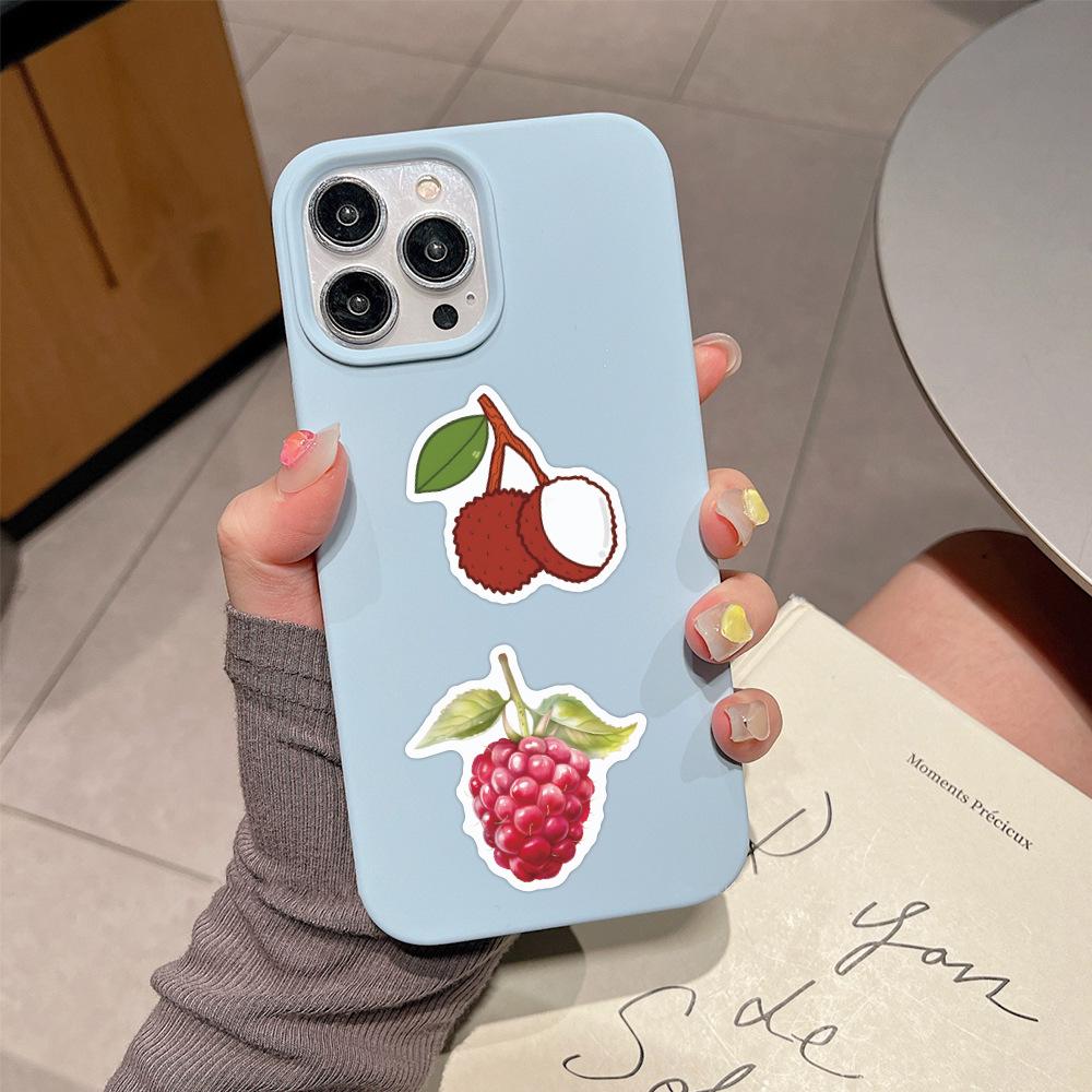 60 Summer Fruit Cartoon Graffiti Stickers - DIY Waterproof Decoration for Desk, Phone, Planner