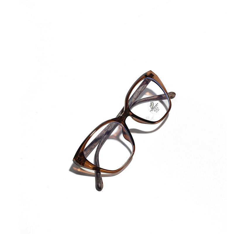 Glasses Cat'S Eye Black Frame Small Fragrance Can Be Matched With Myopia Flat Glasses Men'S High-End Plain Frame Glasses Women