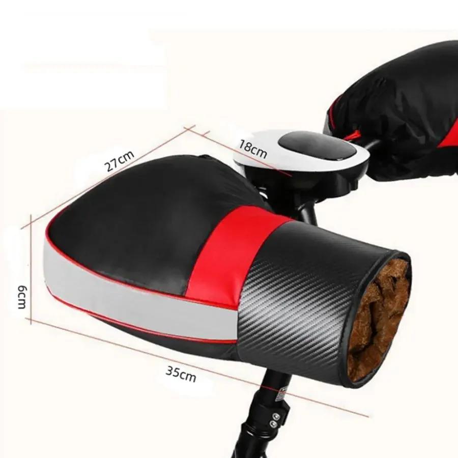 Motorcycle Handlebar Muffs Gloves Winter Warm Handle Waterproof Windproof Motorbike Grip Thermal Cover Motorcycle Accessories