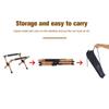 Outdoor Wooden Cooler Stand Folding Ice Bucket Rack Large Capacity Wood Mount for Camping Barbecue
