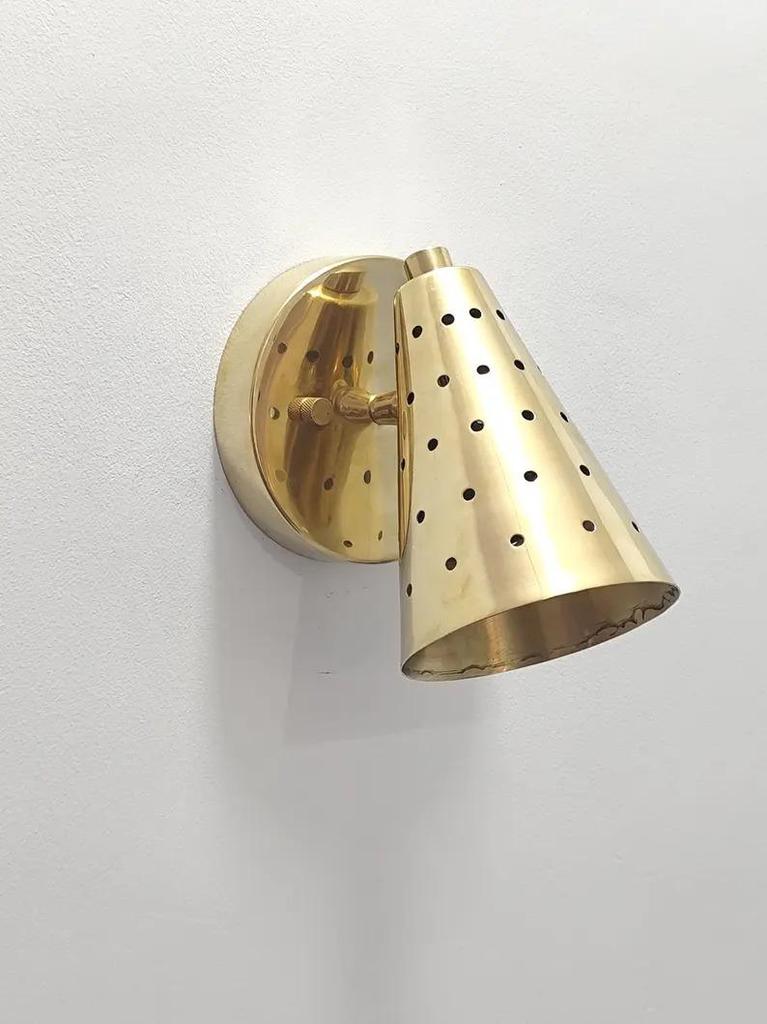 Mid Century Modern Cone Wall Sconce,Modern Brass Light Fixture, Adjustable Wall Light, Kitchen Wall Mount Fixture