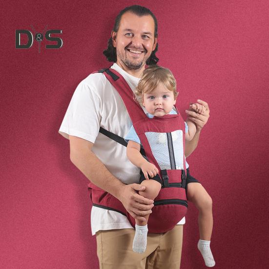 Ergonomische Babytrage mit Hüftsitz, Taillenhocker, verstellbare Trage für Neugeborene und Kleinkinder, für bequemes Stillen, sicherer, freihändiger Baby-Taillenhocker