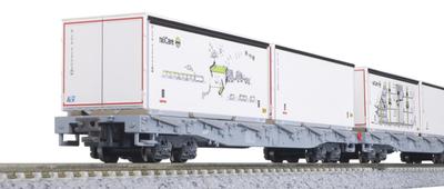 KATO Spur N Rhätische Bahn Langwagen Container-Ladeset Eisenbahn Modell Güterwagen Rw 4-teilig 10-1892