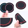 For VW Volkswagen Jetta MK5 Golf New 2PCS Rline R line Logo PVC Silicone Car Coaster Water Cup Slot Non-Slip Pad Drink Mat For V
