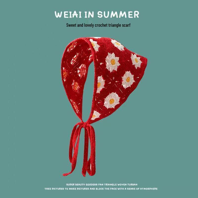 Spring & Autumn Korean-Japanese Sweet Girl Triangle Scarf Headband
