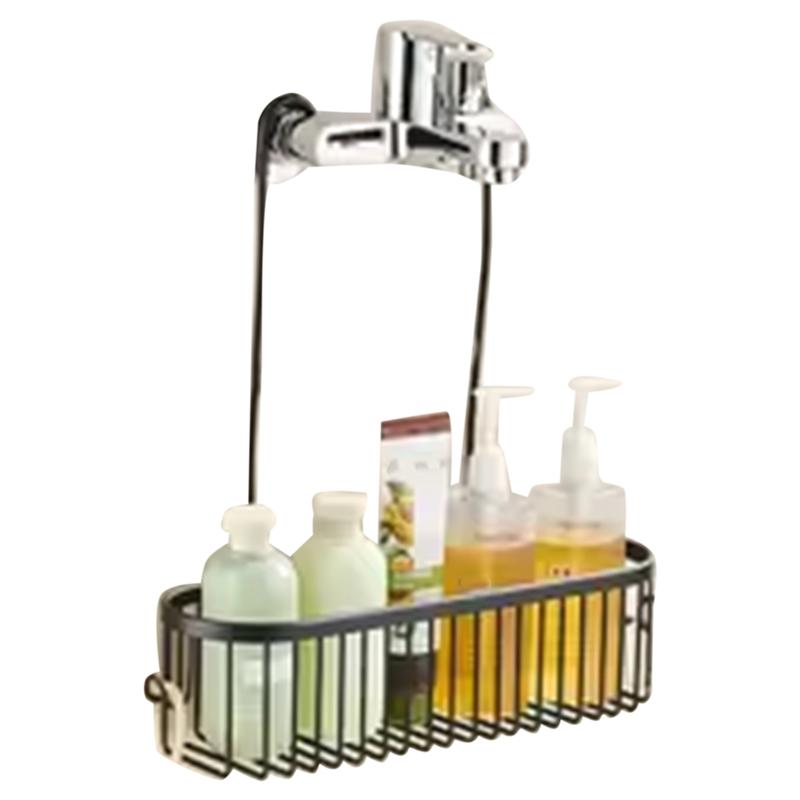 For Shower Hanging Organizer With Hooks Storage Shelf- No Drilling Design For Shower Basket For Shower Faucet Or Cross Bar Rack