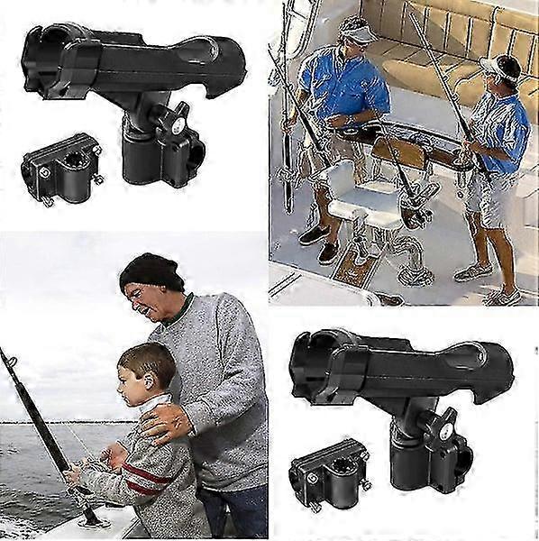 2pcs Adjustable Swivel Fishing Rod Holder