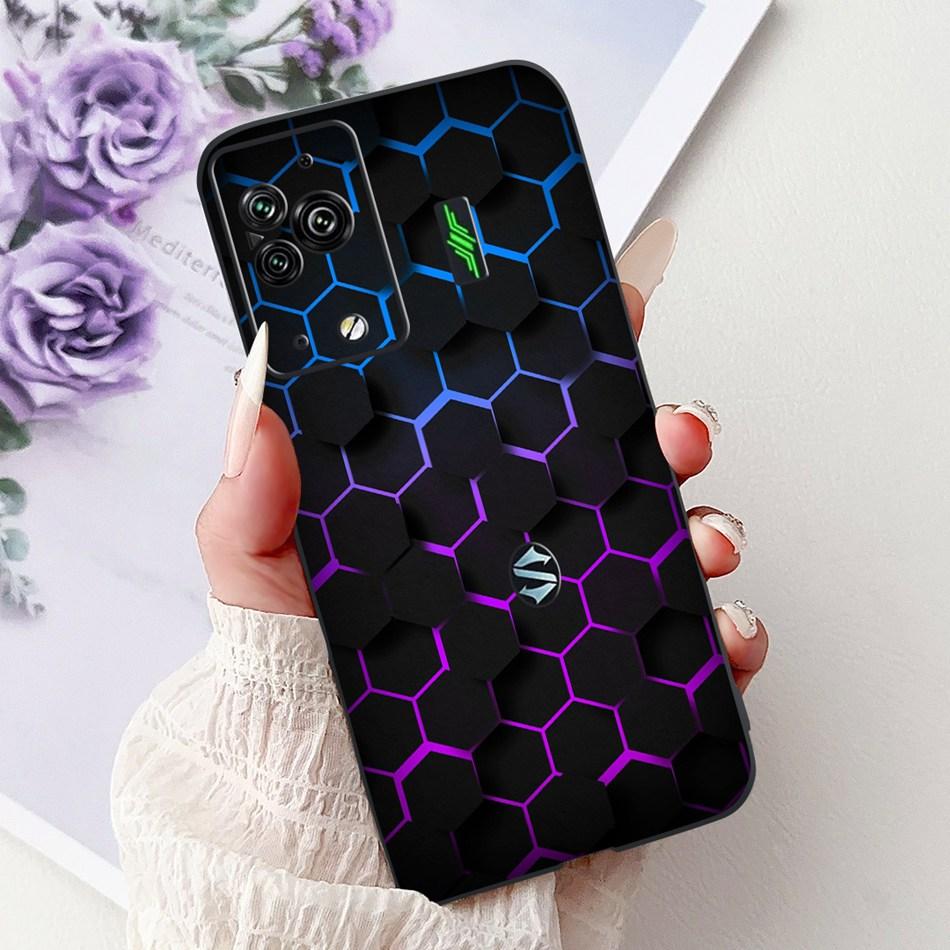 Per Xiaomi Black Shark 5 Pro Shark5 Custodia per Telefono Black Shark 5 5Pro Elegante Floreale Gatto Dipinto Morbido Silicone TPU Custodie
