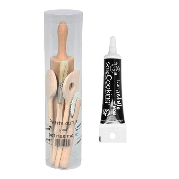 Kids Baking Set + Black Icing Pen
