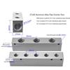 Luchtverdeler 1/2" 1/4" Pneumatische Snelkoppeling Slang Aluminium Blok Splitter 2 3 4 5 6 7 8 9 10 Weg