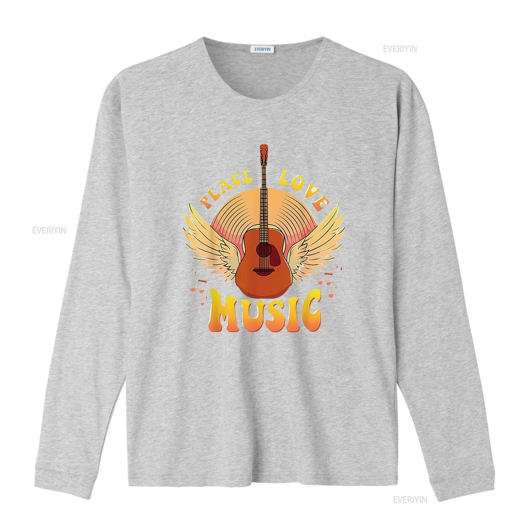 Cute Peace Love Music Hippie Hipster Festival Womens T Shirt White vintage Washed Casual streetwear Soft graphic Versatile