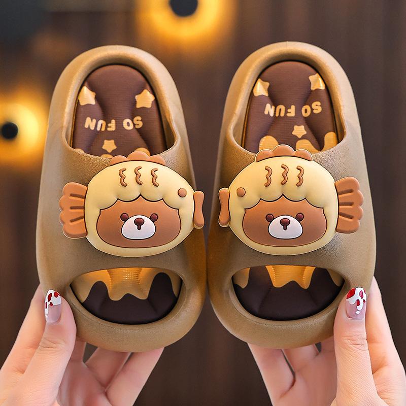 Summer Children's Sandals Boys and Girls Non-Slip Bathroom Shower Parent-Child Soft Sole Big Kids Beach Sandals
