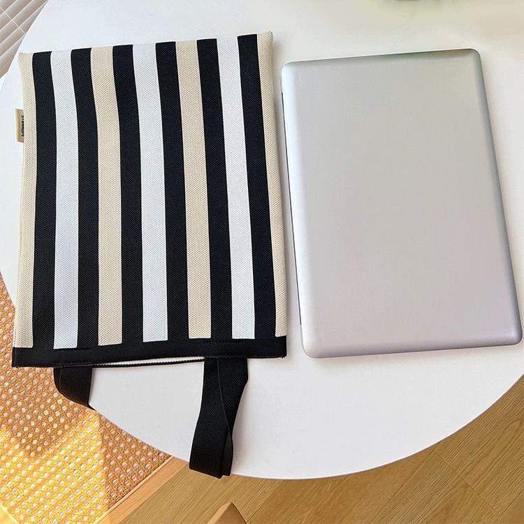 WTEMPO Striped Travel Handbags Stylish Chinese Style Underarm Single-shoulder Bags Ethnic Style Double-shoulder Knitted Bags