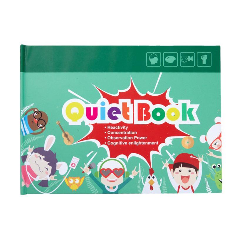 Montessori My First Busy Book Paste Quiet Book Children Toy Animal Numbers Matching Puzzle Game Educational Toys for Kids Gifts