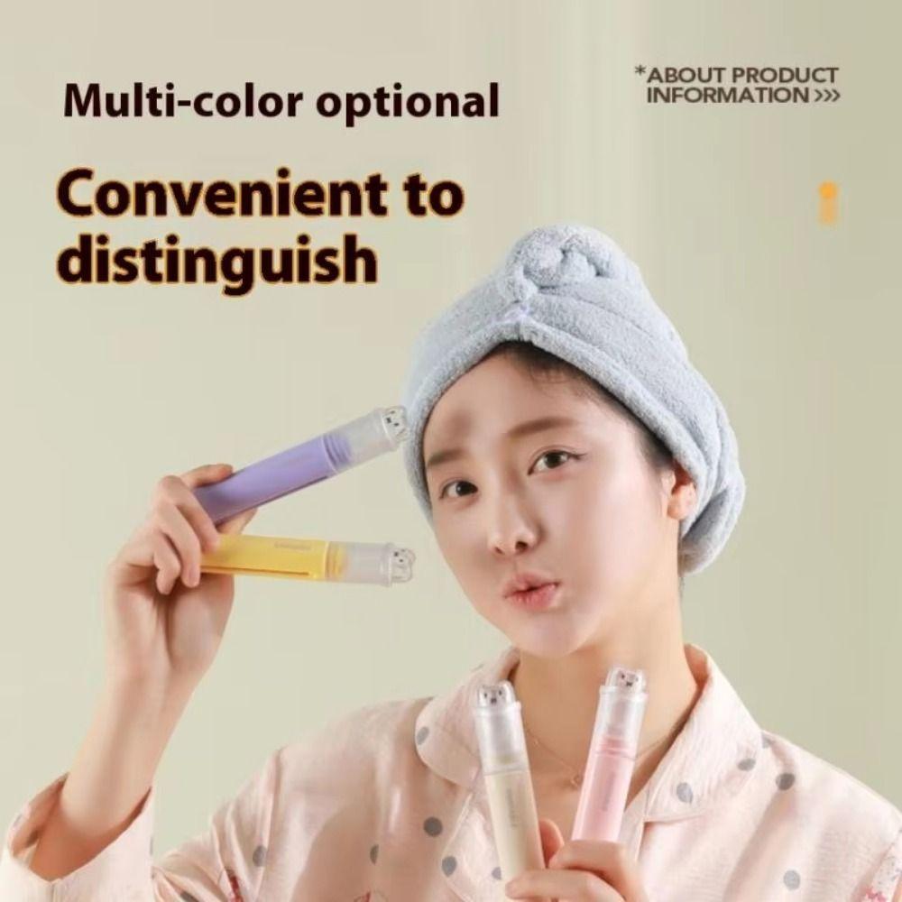 2Pcs Foldable Mini Toothbrush Toothpaste Set Portable Toothpaste Dispenser  Adult