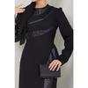 Women's Clothing Evening Dress Fashion Sequin Detailed Fish Dress 2710 Black