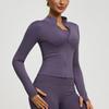 Womens Lightweight Yoga Jacket Breathable Fitness Top Long Sleeve Stretch Workout Outerwear