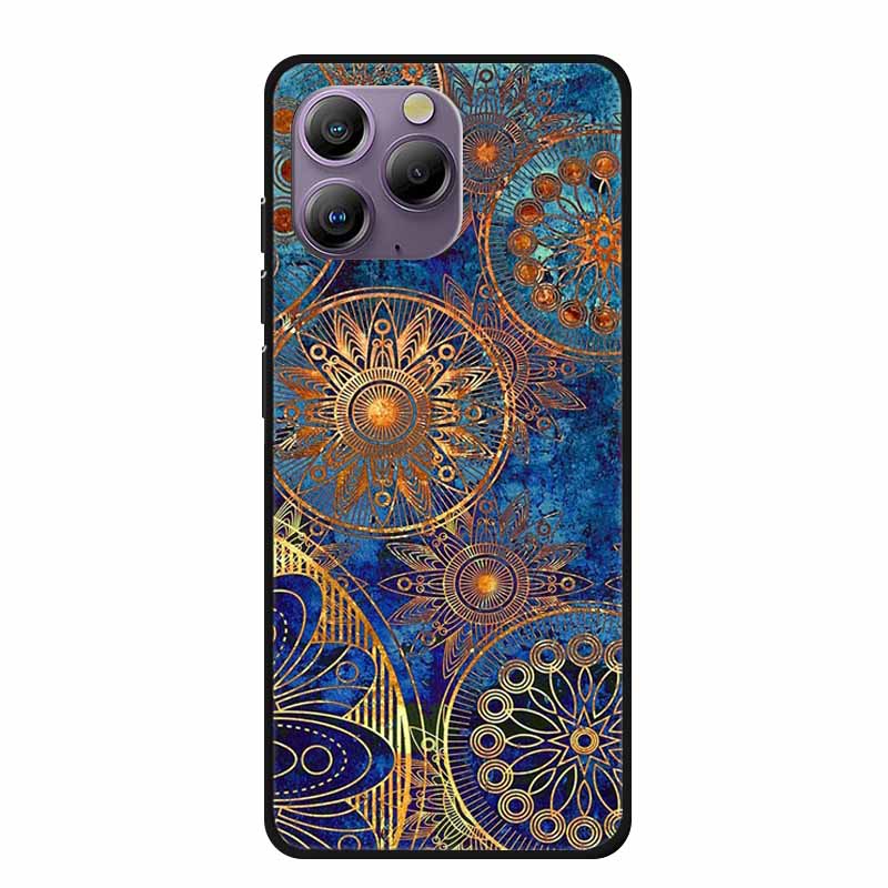 Copertura Morbida Spazio per Custodia Blackview A96 Fiore TPU Gatto Custodie in Silicone per BlackviewA96 Cover Shell Amorevole Antiurto