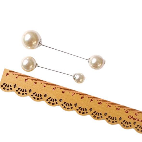 Korean Pearl Brooch: Elegant Women's Cardigan, Scarf, and Shawl Accessory