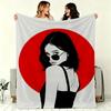 Artistic Pattern G-Girl in sunglasses Throw Soft Warm Throw Blanket for Bedroom Living Room Bed Travel Camping Picnic Gift