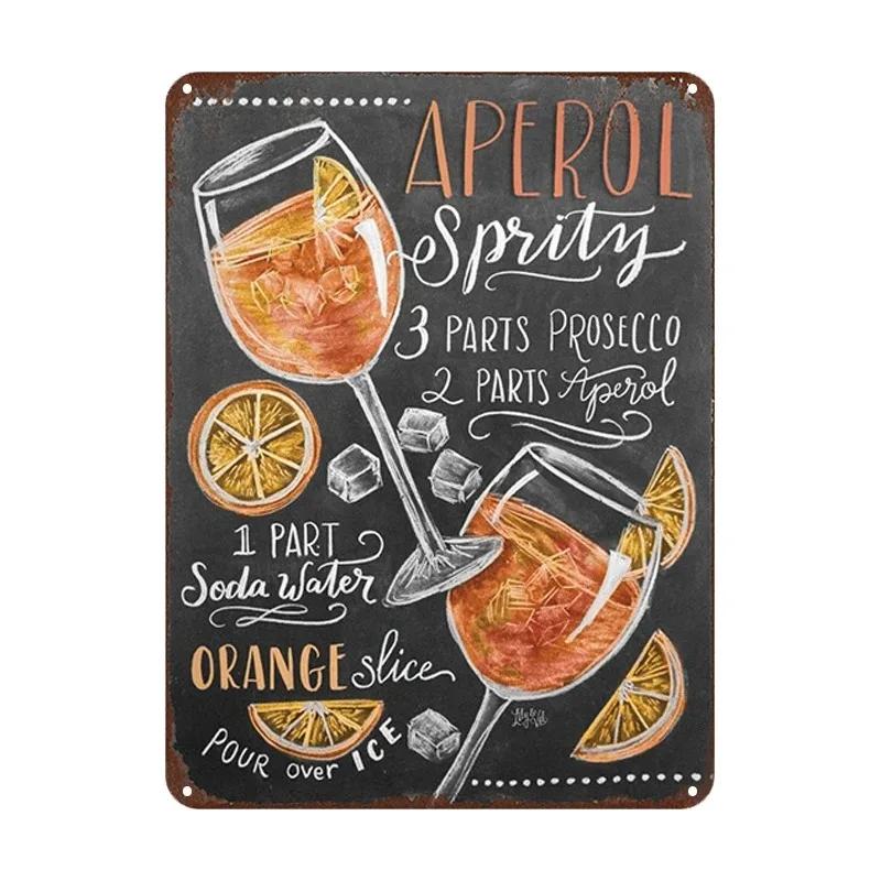 Summer Time BEER Retro Metal Tin Signs Decor Mojito Cocktail Plaque Vintage Posters Bar Pub Art Stickers Wall Decor