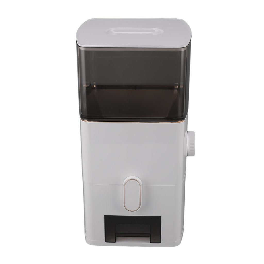 Rice Dispenser 13.2lb Capacity Transparent Window Dry Food Storage Container with Measuring Cup for Kitchen Flour Sugar