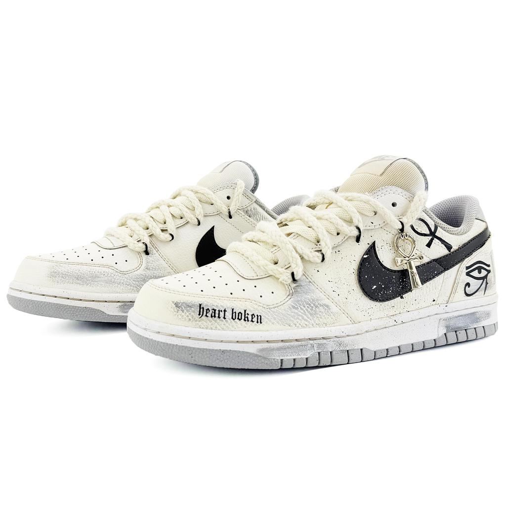 Nike Zapatillas de Skate Dunk Pharaoh's Eye Caña Baja Hombre Beige 355152-106(Equipo 45-)