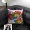 R-Rainbows Cute Britee Cartoon Cushion Cover Natural Linen Organic Fabric Double-Sided Printing Sofa Home Decor Gift Pillow Case