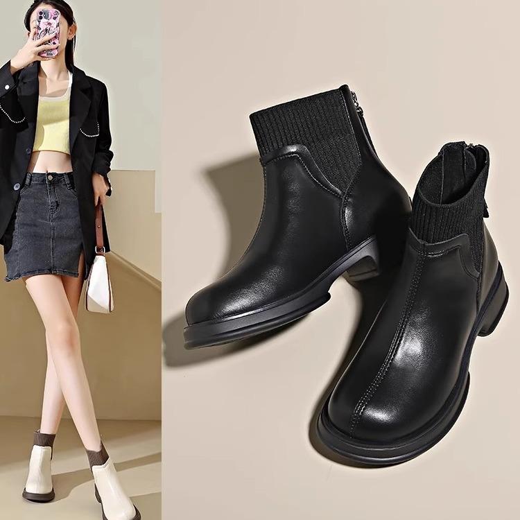 Platform Martin Boots Women's Shoes 2025 New Trend Thin Boots Spring Autumn and Winter Short Boots Women's Single Boots