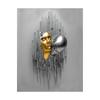 Metal Figure Statue Art Poster High Definition Printing Canvas Painting Prints Couple Sculpture Living Room Home Decor Picture