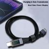 6A USB C Cable PD 66W Digital Display A to C Data Cord 0.5M/1M/2M Quick Charge Type-C Charging Line for Mobile Phone Laptop