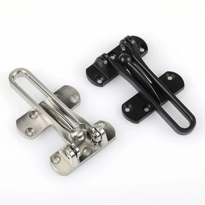 1pc Anti Theft Clasp Locks Hotel Room Door Security Guard Chain Lock With Swing Arm Bar Latch Bolt Buckle  Insurance Door Bolt